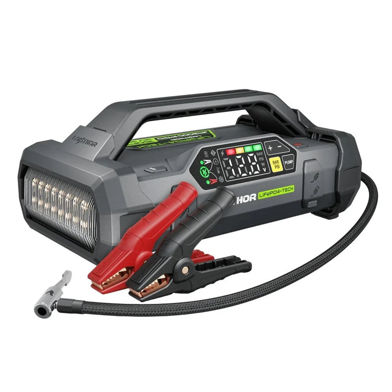 Lokithor JA302 PRO 12v 3000A Lithium Car Battery Jump Starter Tyre Air Compressor
