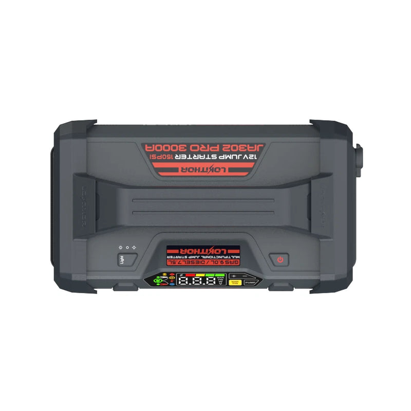 Lokithor JA302 PRO 12v 3000A Lithium Car Battery Jump Starter Tyre Air Compressor
