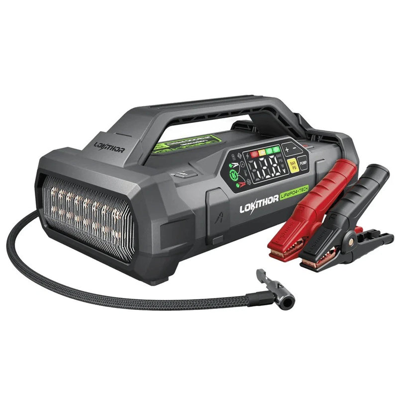 Lokithor JA302 PRO 12v 3000A Lithium Car Battery Jump Starter Tyre Air Compressor