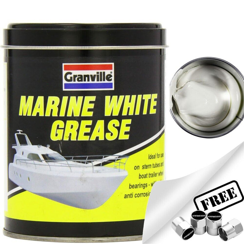 Granville MARINE WHITE Grease Boat Stern Tubes Bearings Water Repellent + Caps