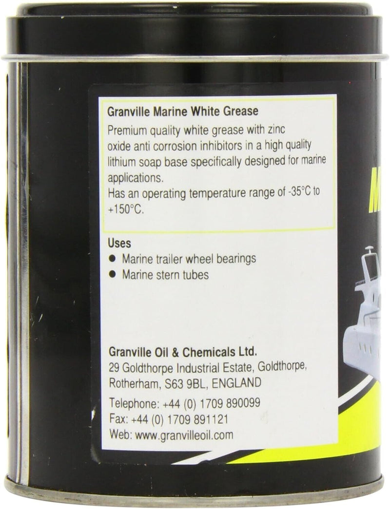 2x Granville MARINE WHITE Grease Boat Stern Tubes Bearings Water Repellent + Caps