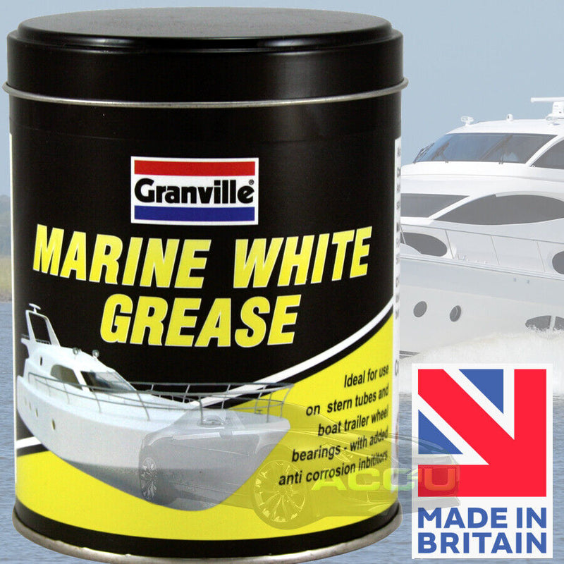 2x Granville MARINE WHITE Grease Boat Stern Tubes Bearings Water Repellent + Caps