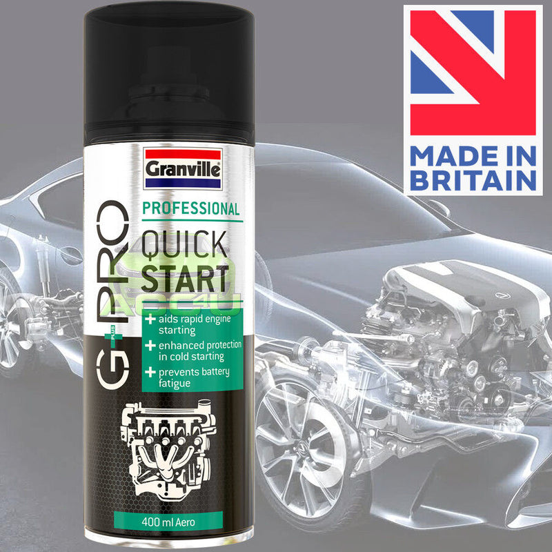 2x G+PRO Quick Start For Petrol Diesel Car Engine Easy Cold Damp Start Spray + Caps