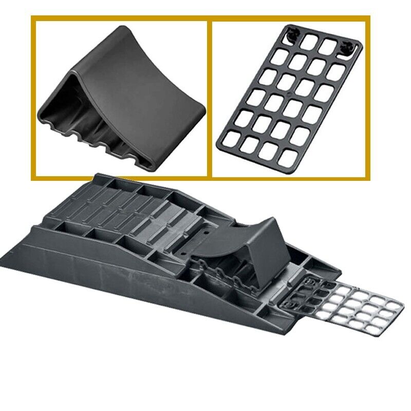 Wheel Ramp 2 Ton 2000 kg 4 Part Level Single For Froli Motorhome Caravan + Caps