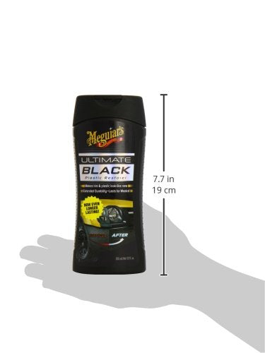 Meguiars Ultimate Long Lasting Car Black Plastic Bumper Trim Restorer+Cloth+Polish Pad