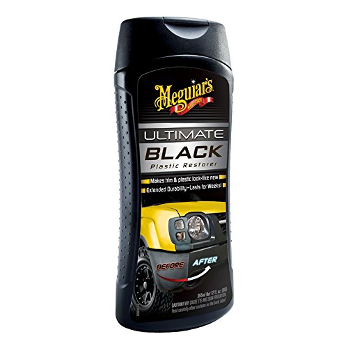 Meguiars Ultimate Long Lasting Car Black Plastic Bumper Trim Restorer+Cloth+Polish Pad