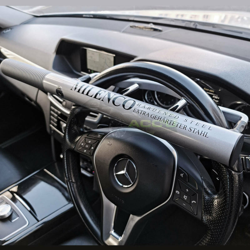 Milenco 4TRESS Design Sold Secure Gold High Security Car Van Silver Steering Wheel Lock