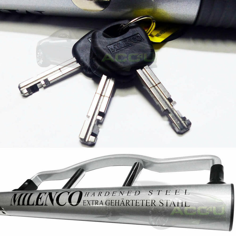 Milenco 4TRESS Design Sold Secure Gold High Security Car Van Silver Steering Wheel Lock