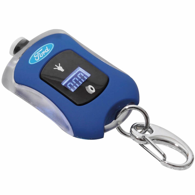 Richbrook Ford Official Licensed Mini Car Digital Tyre Pressure Gauge & LED Light Keyring