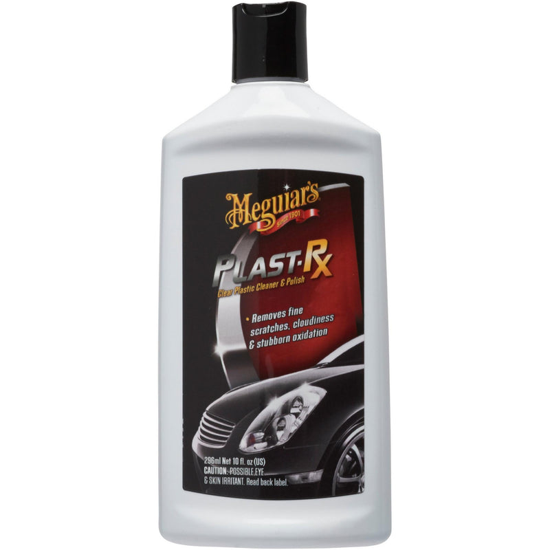 Meguiars Plast-RX Car Clear Plastic Headlight Lamp Lens Cleaner & Polish+Cloth+Pad