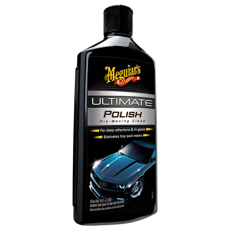 Meguiars Car Ultimate Hi Gloss Shine Polish Pre Waxing Glaze+Cloth+Polish Pad