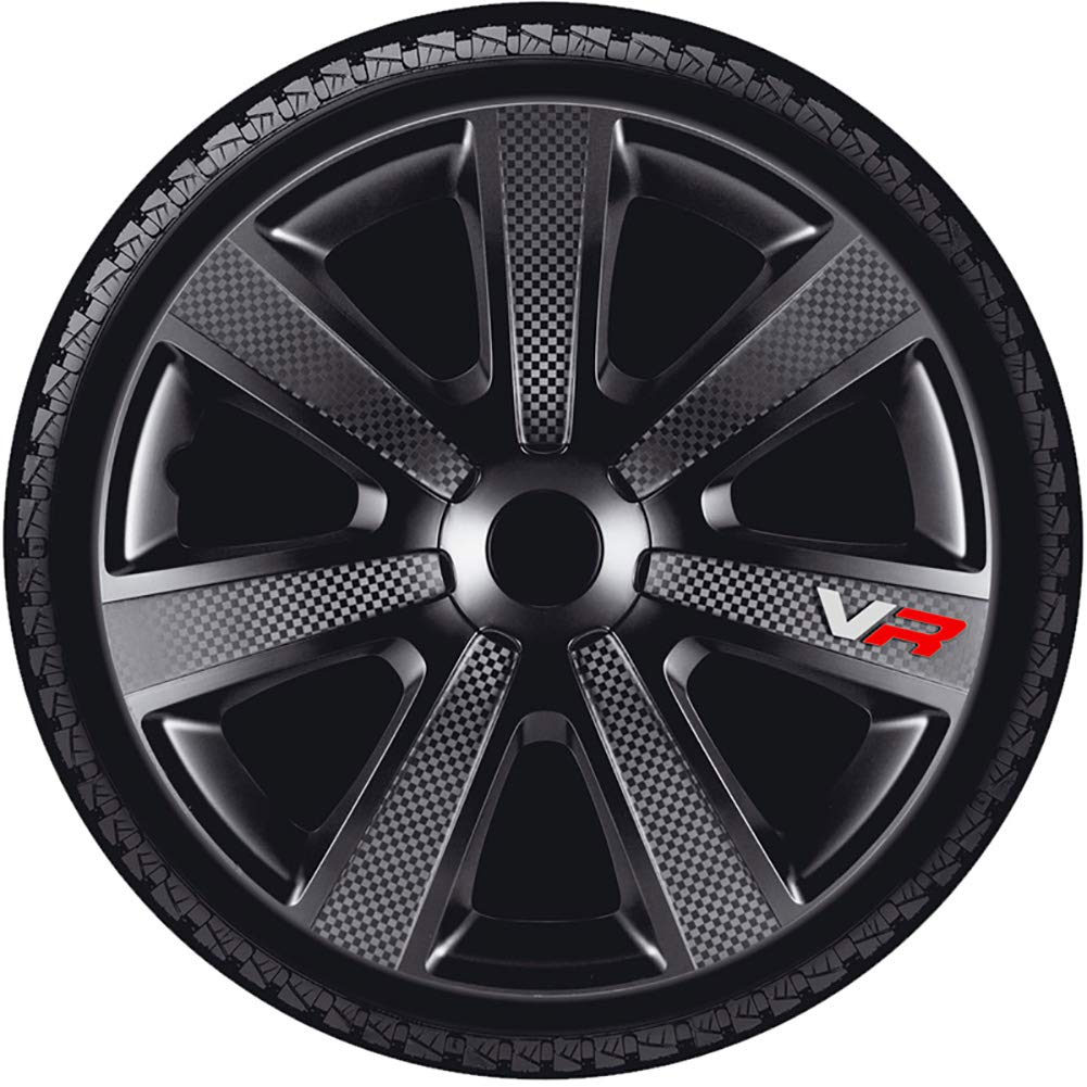 Stig Wheel Trim Caps Extra Red / Black, 15 Inches, Set of 4 Stig Wheel Trim Caps Extra Red / Black, 15 Inches, Set of 4