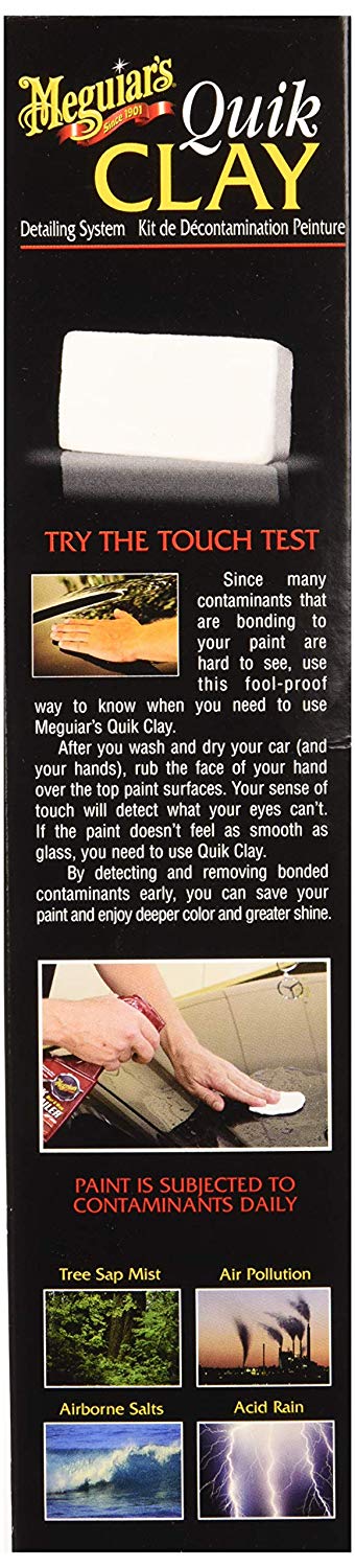 Meguiars Car Paint Quick Quik Clay Detailing System Kit+Cloth+Polish Pad