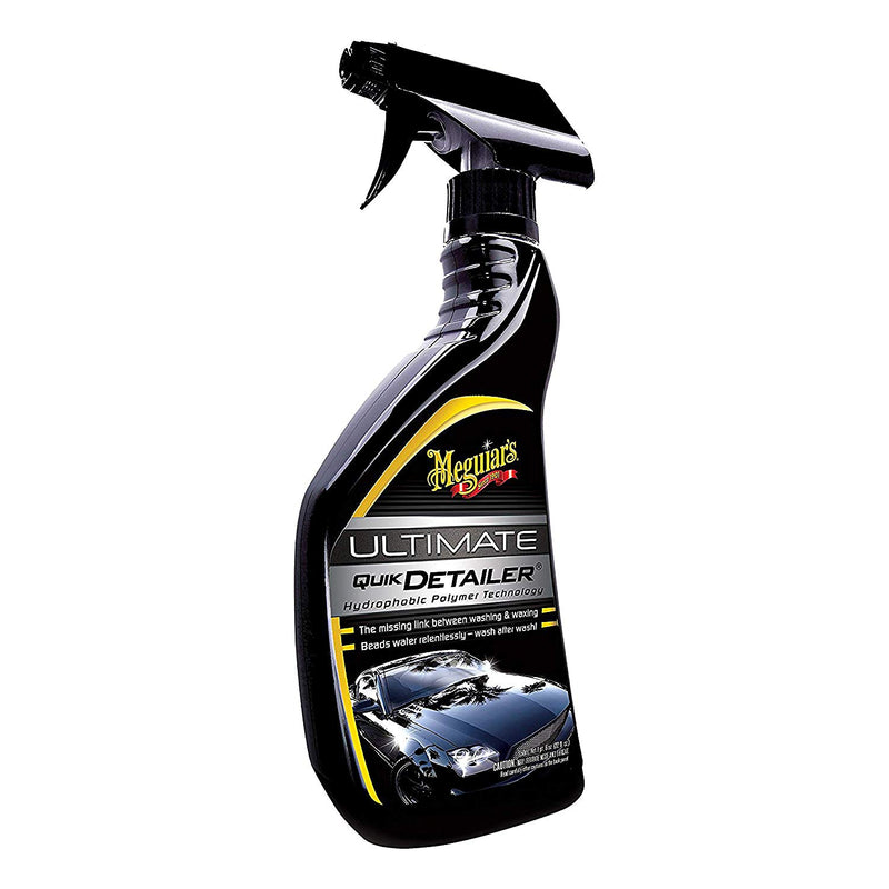 Meguiars Ultimate Hydrophobic Polymer Car Quick Quik Spray On Detailer+Cloth+Pad