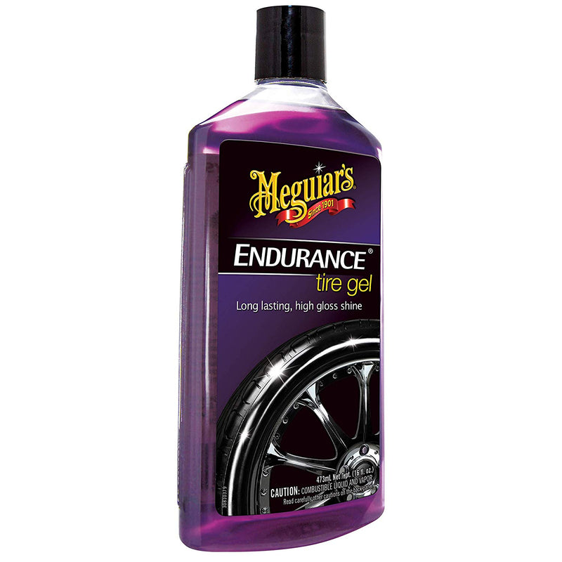 Meguiars Endurance Car Tyre Long Lasting High Gloss Shine Protection Gel+Cloth+Pad