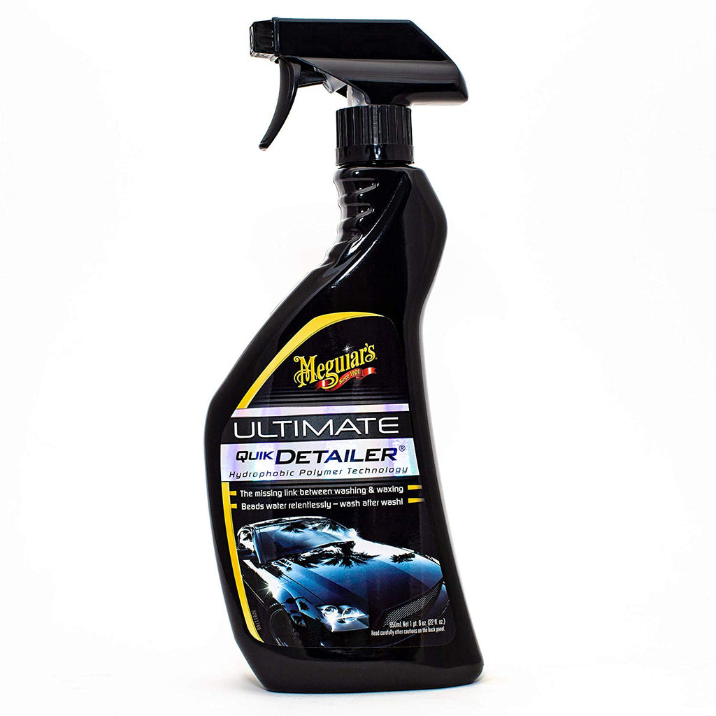 Meguiars Ultimate Hydrophobic Polymer Car Quick Quik Spray On Detailer+Cloth+Pad