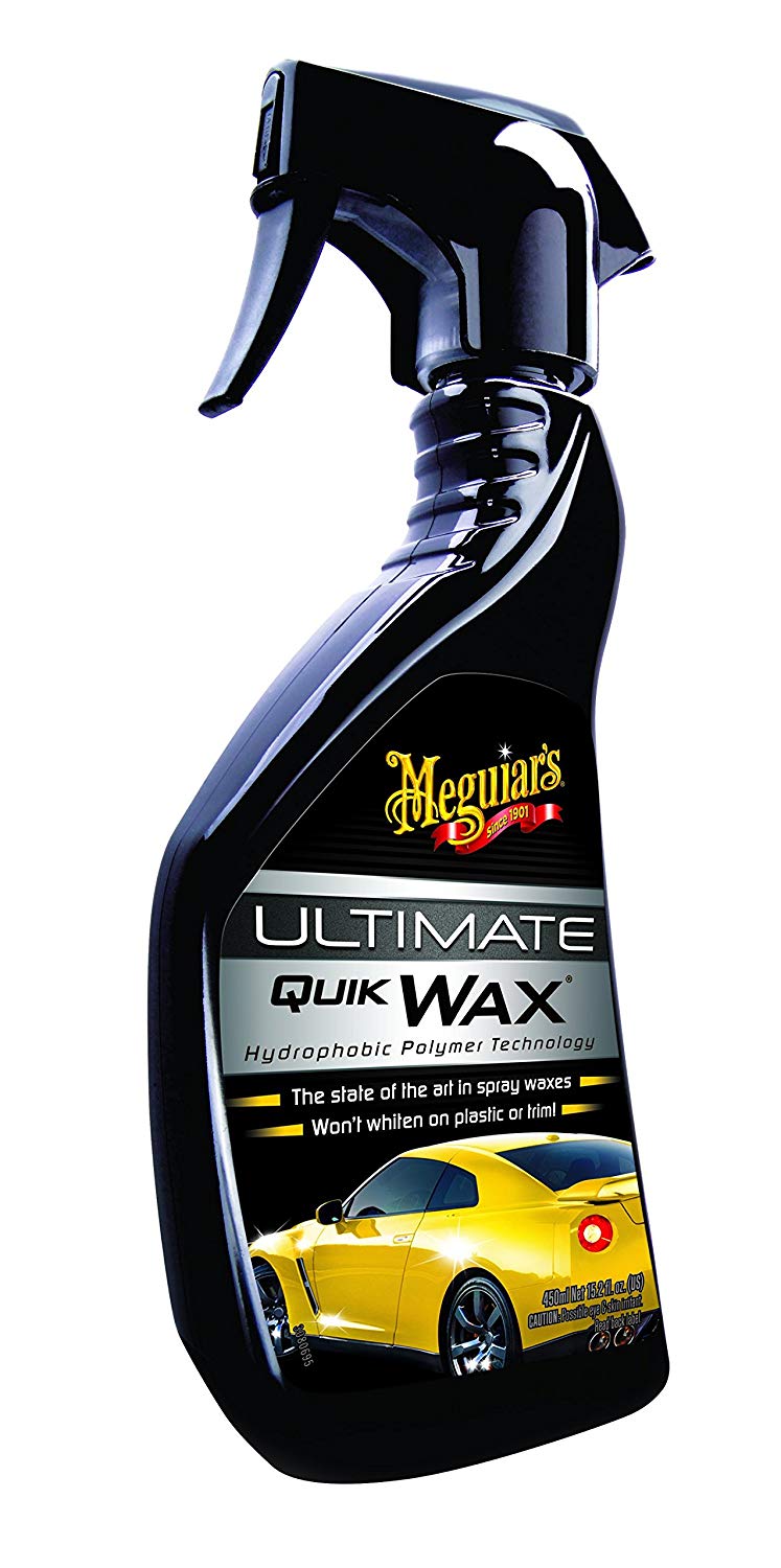 Meguiars Car Ultimate Hydrophobic Polymer Quick Quik Wax+Cloth+Polish Pad