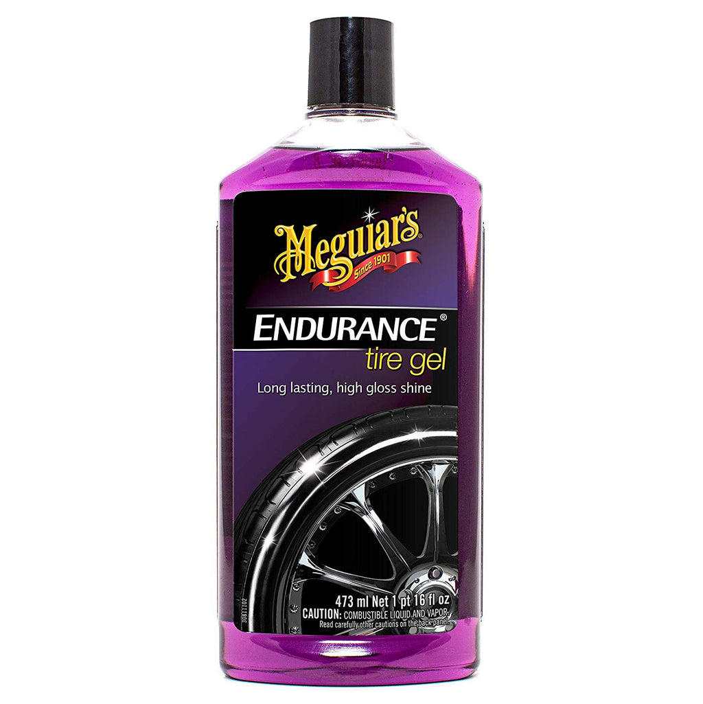 Meguiars Endurance Car Tyre Long Lasting High Gloss Shine Protection Gel+Cloth+Pad