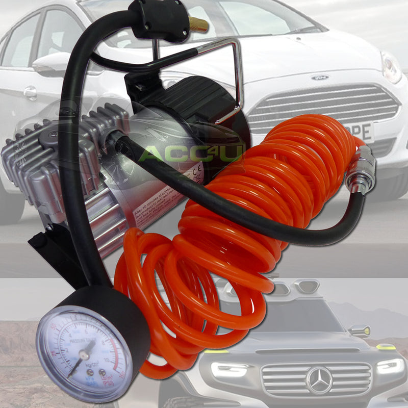 12v 150 PSI 5m Air Hose Heavy Duty Car Tyre Air Compressor Inflator Pump SWAC14