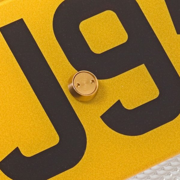 Richbrook Yellow Silver Black Car Van Anti Theft Number Plate Screws Bolts Set