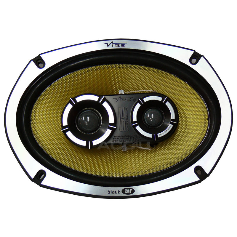 Vibe BlackAir69 BA69 BA9 6x9" inch 1050w 3-Way Car Rear Parcel Shelf Coaxial Speakers Set