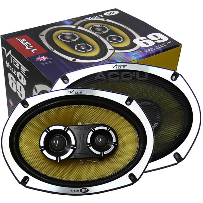 Vibe BlackAir69 BA69 BA9 6x9" inch 1050w 3-Way Car Rear Parcel Shelf Coaxial Speakers Set