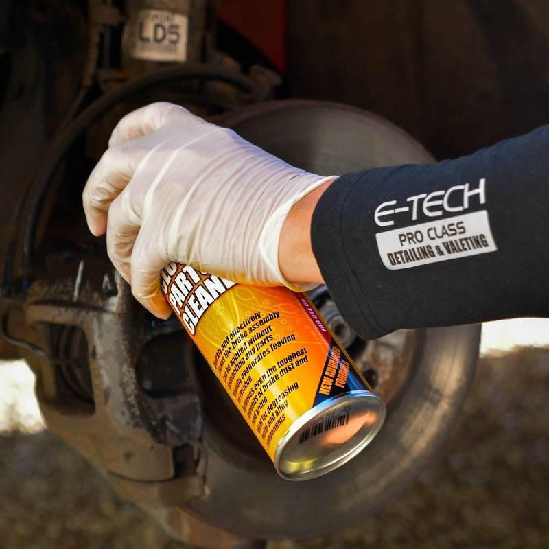 2 x E-Tech High Performance Car Brake Pads & Clutch Parts Assembly Cleaner Spray