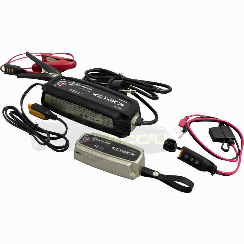 CTEK MXS 5.0 12v Car Battery Charger+M8 Comfort Indicator+Power Bank+Bumper Pack +Caps