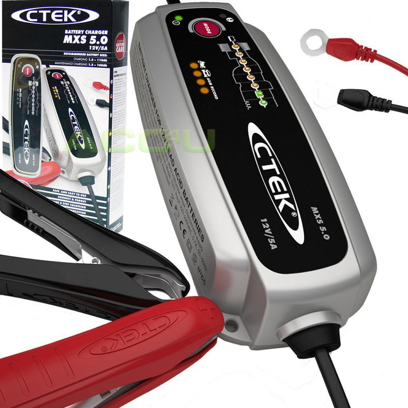 CTEK MXS 5.0 12v 5A Car Bike Caravan Boat 8 Step Automatic Smart Battery Charger