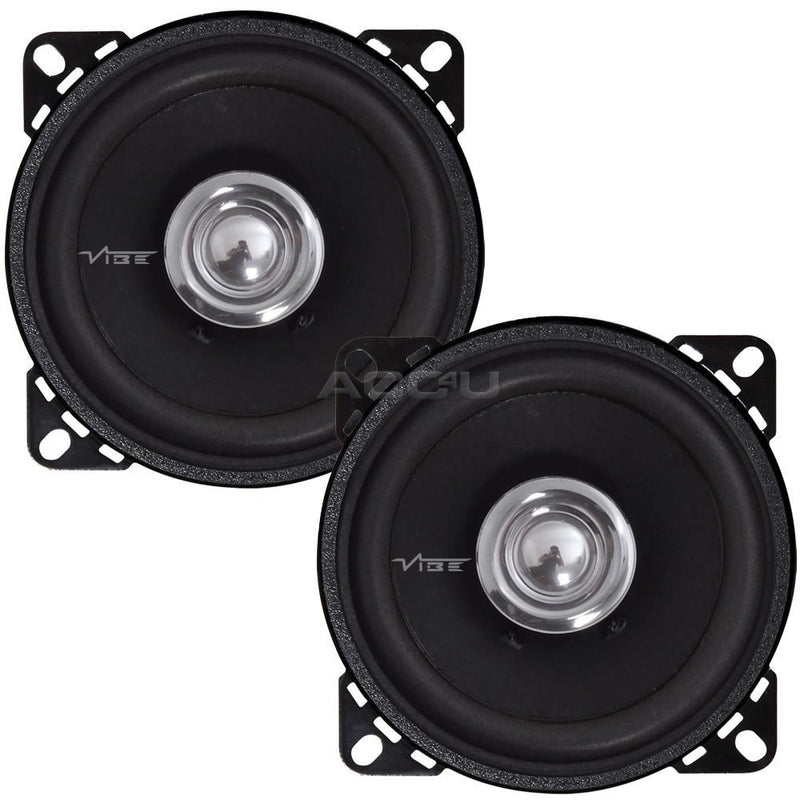 Vibe DB4 High Performance 4" inch Car Door Dashboard Coaxial Replacement Speakers Set