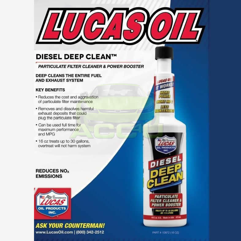 Lucas Oil Car Diesel Engine Deep Clean DPF Diesel Particulate Filter Cleaner 473ml +Caps