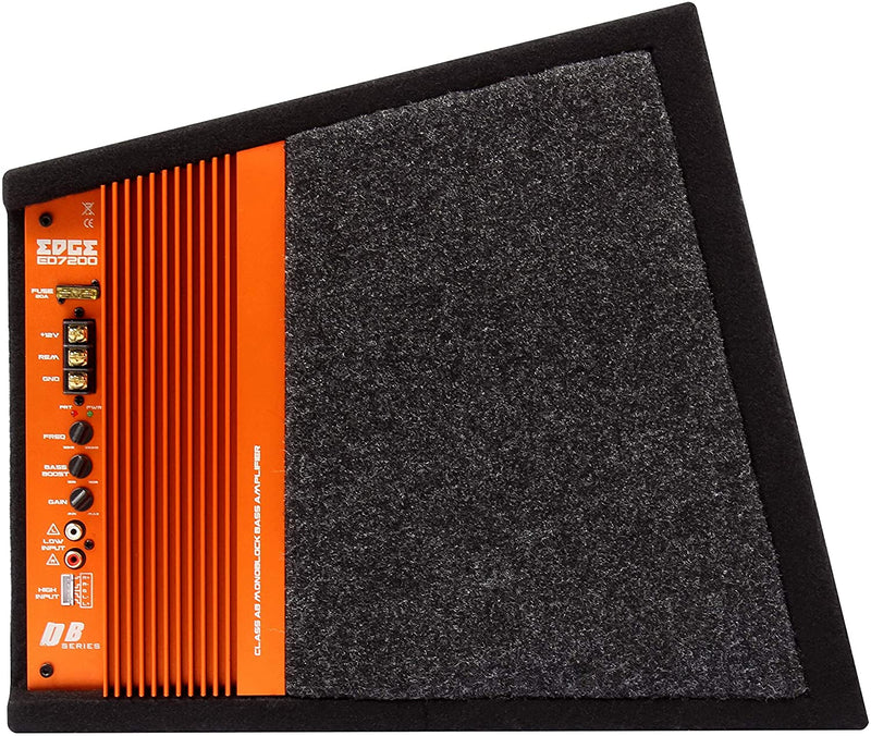 Edge Audio EDB12CA-E0 12" Active Amplified Subwoofer Sub Bass Box Enclosure +Caps