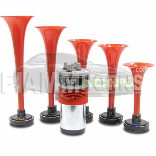 FIAMM Italy Dixie Land Dixieland Dukes Of Hazzard 12v Car Musical Tune Air Horn Kit +Caps