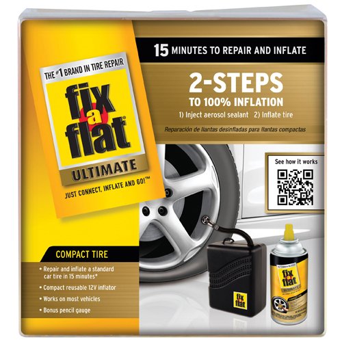 Fix A Flat Ultimate Car Flat Tyre Puncture Repair Air Compressor Kit