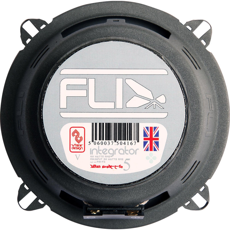 FLI Audio Integrator 5 5.25" inch 180w 3-Way Car Door Dash Shelf Coaxial Speakers Set