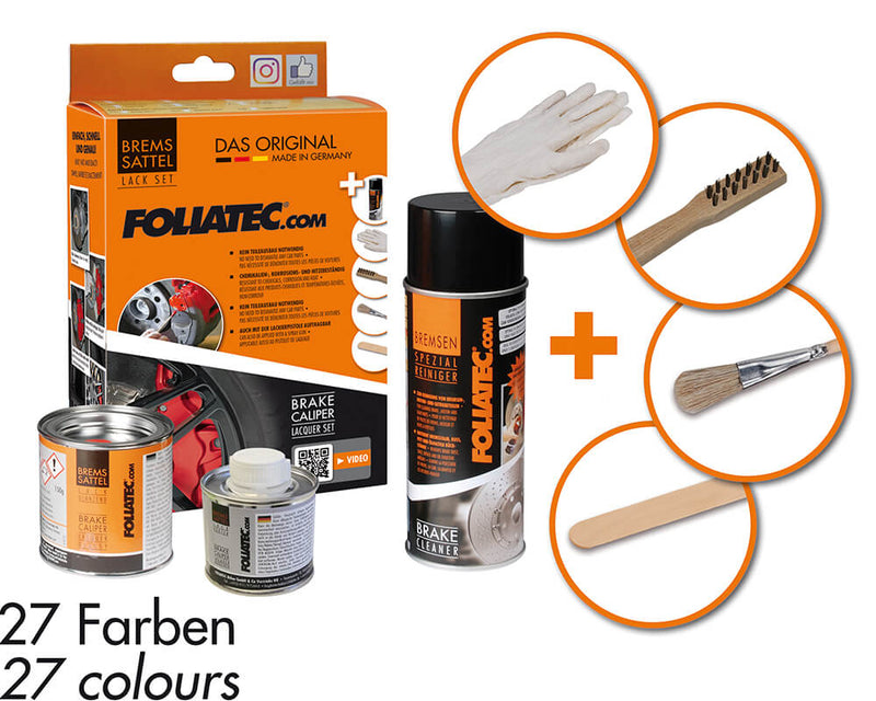 Foliatec Gold Metallic FT2165 Car Bike Engine Brake Caliper High Temp Paint Lacquer Kit