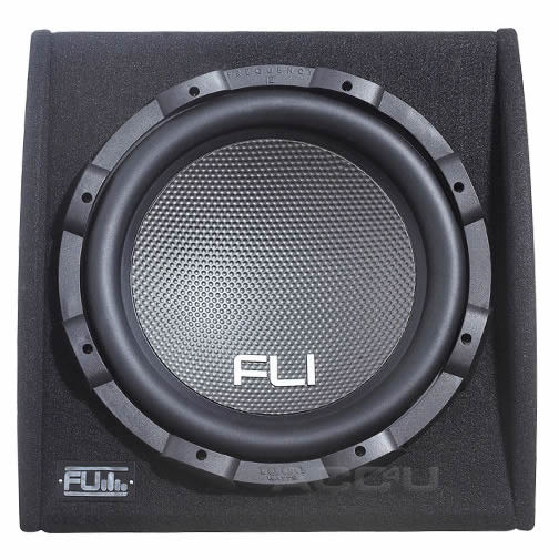 Fli Underground FU12A Car 12" Active Amplified Subwoofer Bass Box Enclosure+Kit