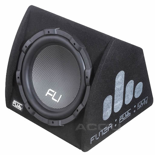 Fli Underground FU12A Car 12" Active Amplified Subwoofer Bass Box Enclosure+Kit