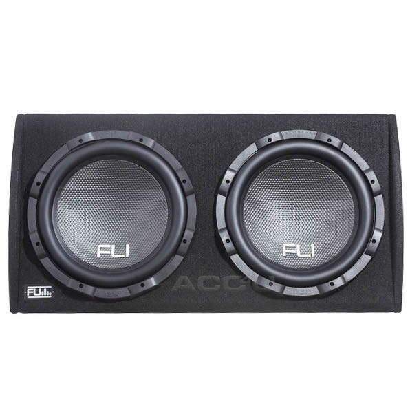 Fli Underground FU12TA Car 12" Twin Active Amplified Subwoofer Bass Box Enclosure+Kit