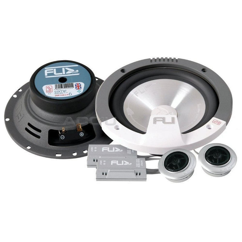 Fli Audio Integrator Comp 6 6C 6" inch 510w Car Door Component Speakers System Set