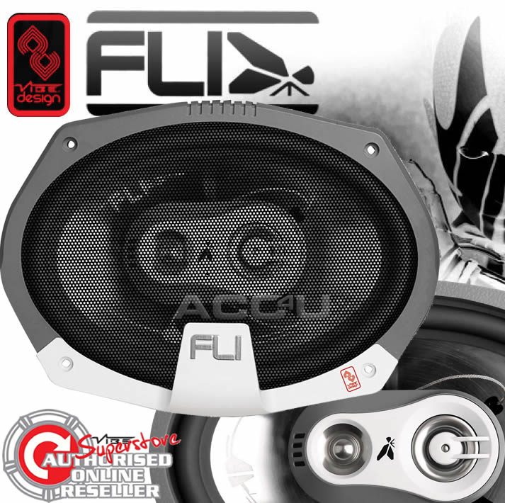 FLI Audio Integrator 69 6x9" inch 750w 3 Way Car Rear Parcel Shelf Coaxial Speakers Set