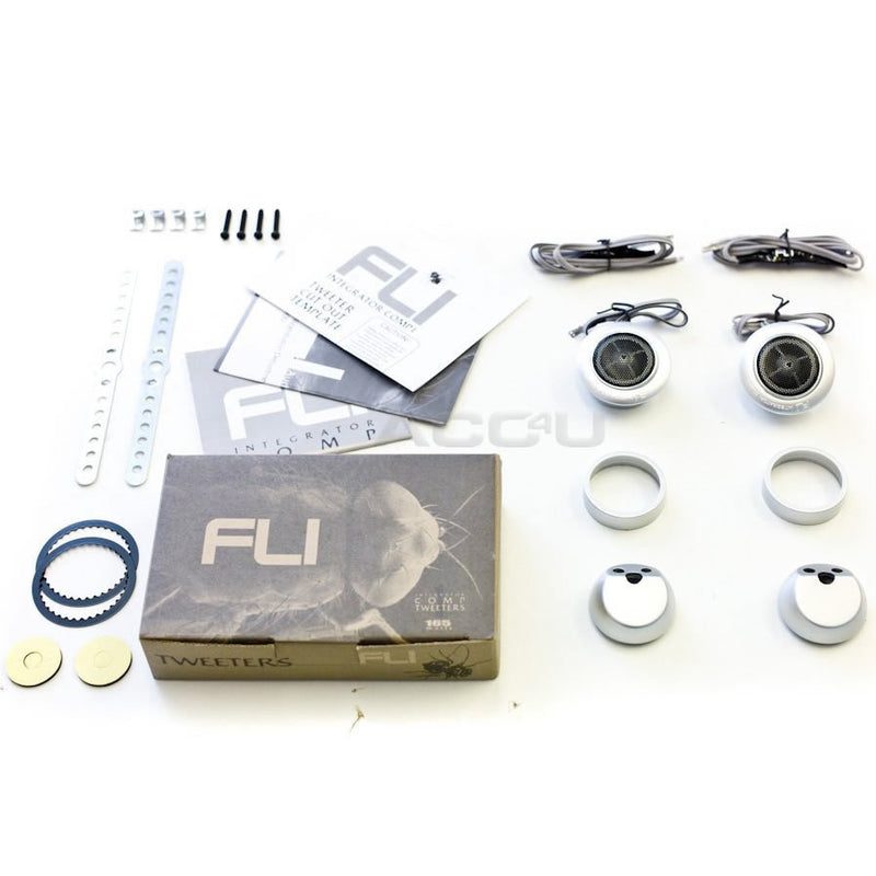 Fli Audio Integrator Comp1 1" inch 25mm 165 Watts Car Door Tweeters Set