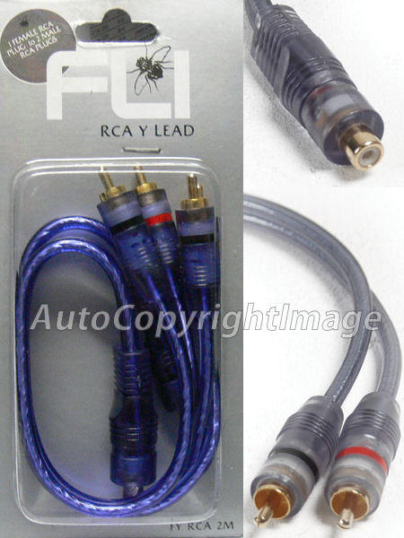 Fli Audio FY RCA 2M 2 Female RCA To 4 Male RCA Phono Plugs Y Splitter Leads Cable