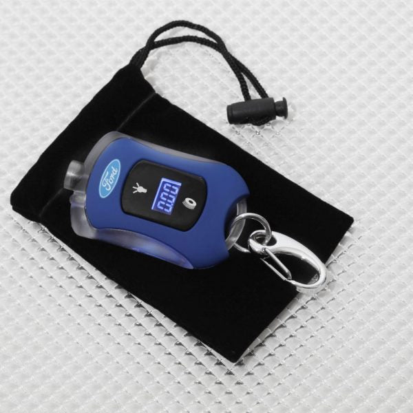 Richbrook Ford Official Licensed Mini Car Digital Tyre Pressure Gauge & LED Light Keyring