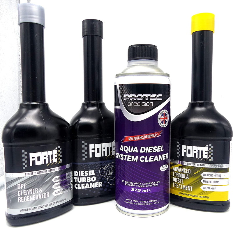Forte Diesel Car Fuel System Treatment & DPF Cleaner Regenerator & Turbo Cleaner Package