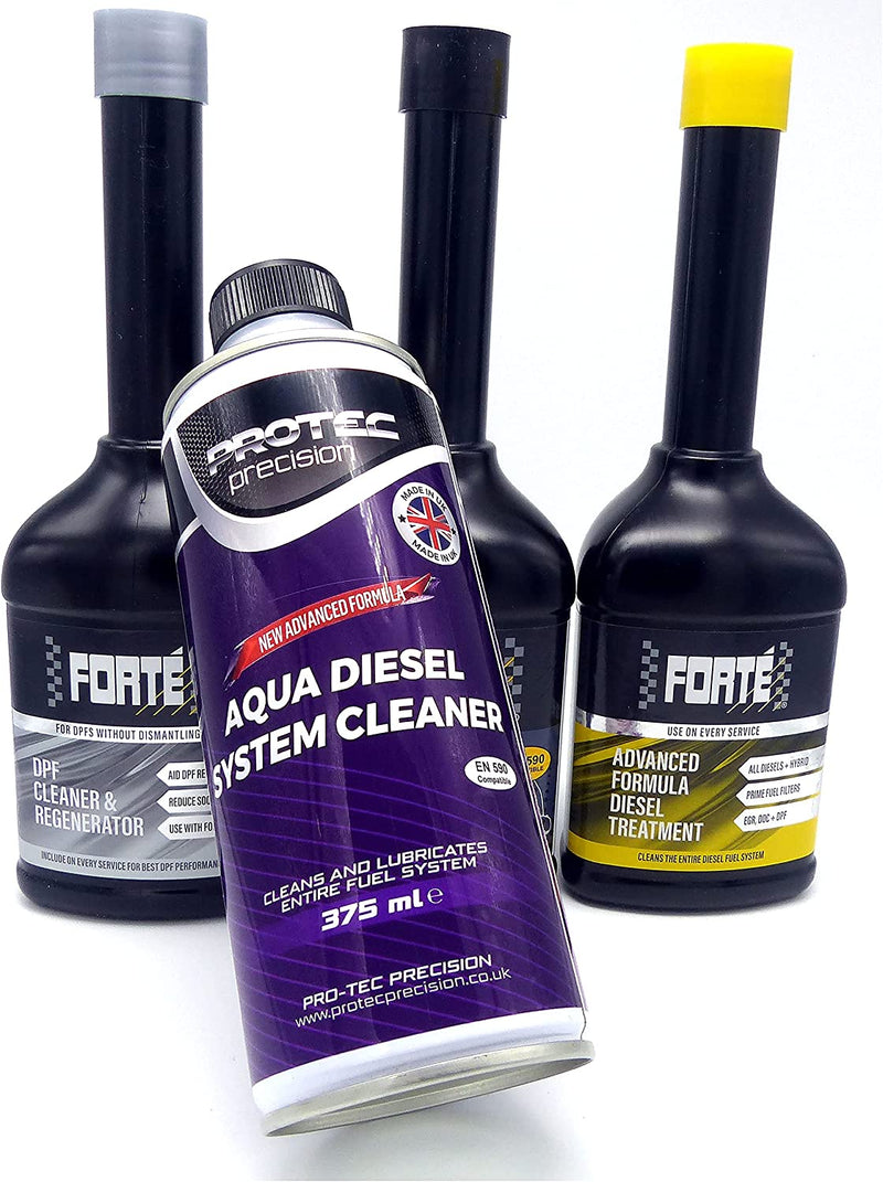 Forte Diesel Car Fuel System Treatment & DPF Cleaner Regenerator & Turbo Cleaner Package