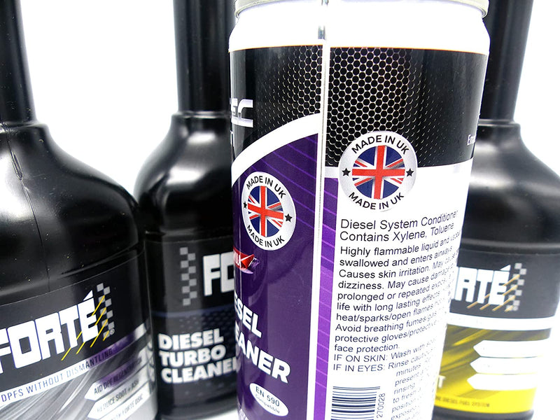 Forte Diesel Car Fuel System Treatment & DPF Cleaner Regenerator & Turbo Cleaner Package