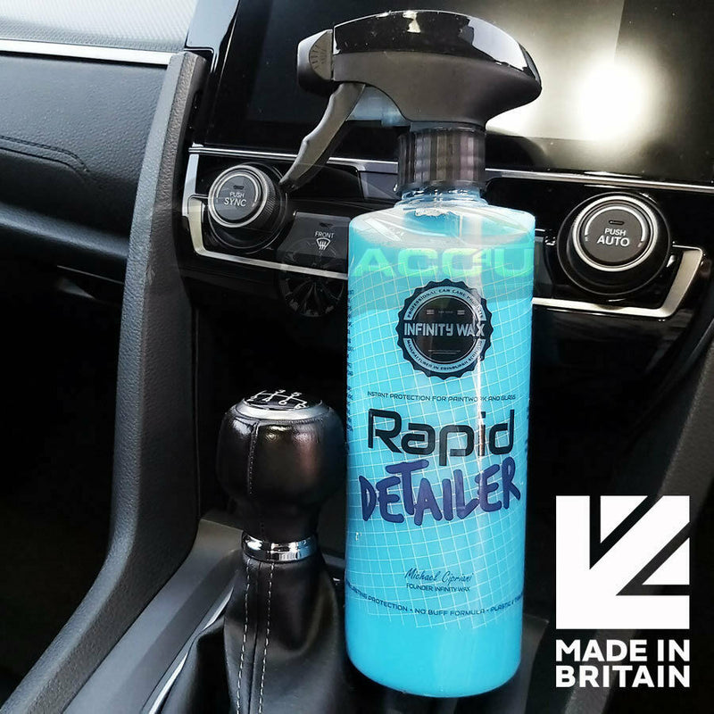 Infinity Wax Blue Rapid Detailer For Car Paintwork Glass Quick Detailing Spray
