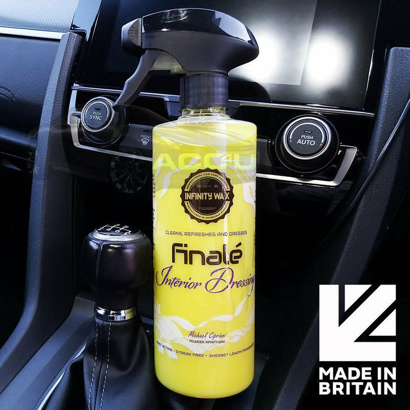 Infinity Wax Finale Car Interior Dash Plastic Vinyl Trim Cleaner Dressing Spray