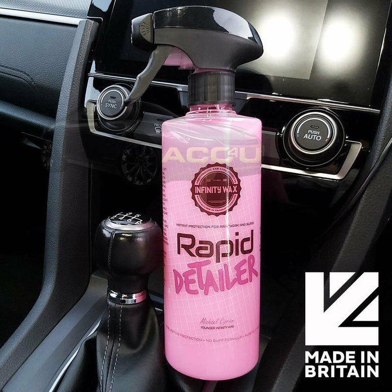 Infinity Wax Pink Rapid Detailer For Car Paintwork Glass Quick Detailing Spray